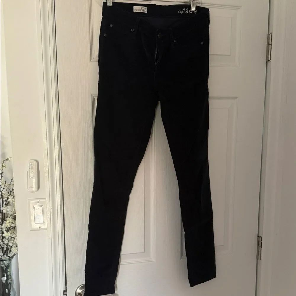 GAP Dark Blue Corduroy Jean Leggings Size 27 Never Worn Pants